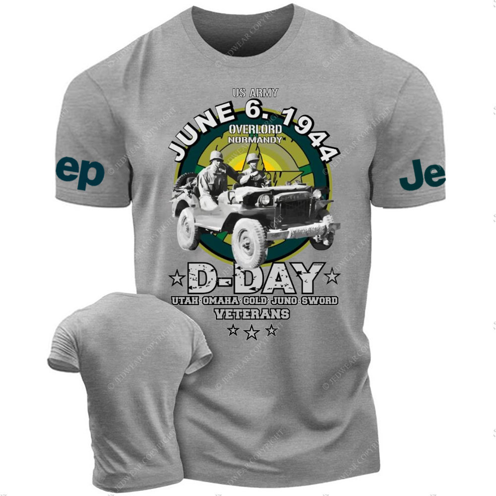 D-DAY Veterans Legendary Willys US ARMY Jp T-Shirt