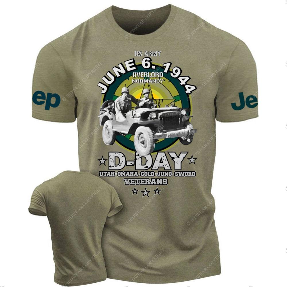 D-DAY Veterans Legendary Willys US ARMY Jp T-Shirt