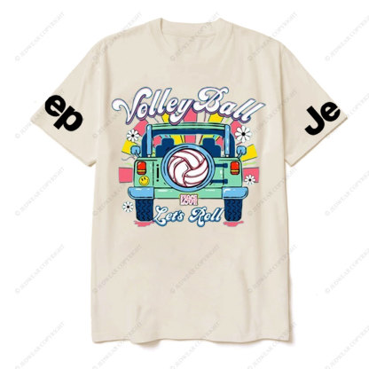 Let's Roll VolleyBall Jp Lover T-Shirt