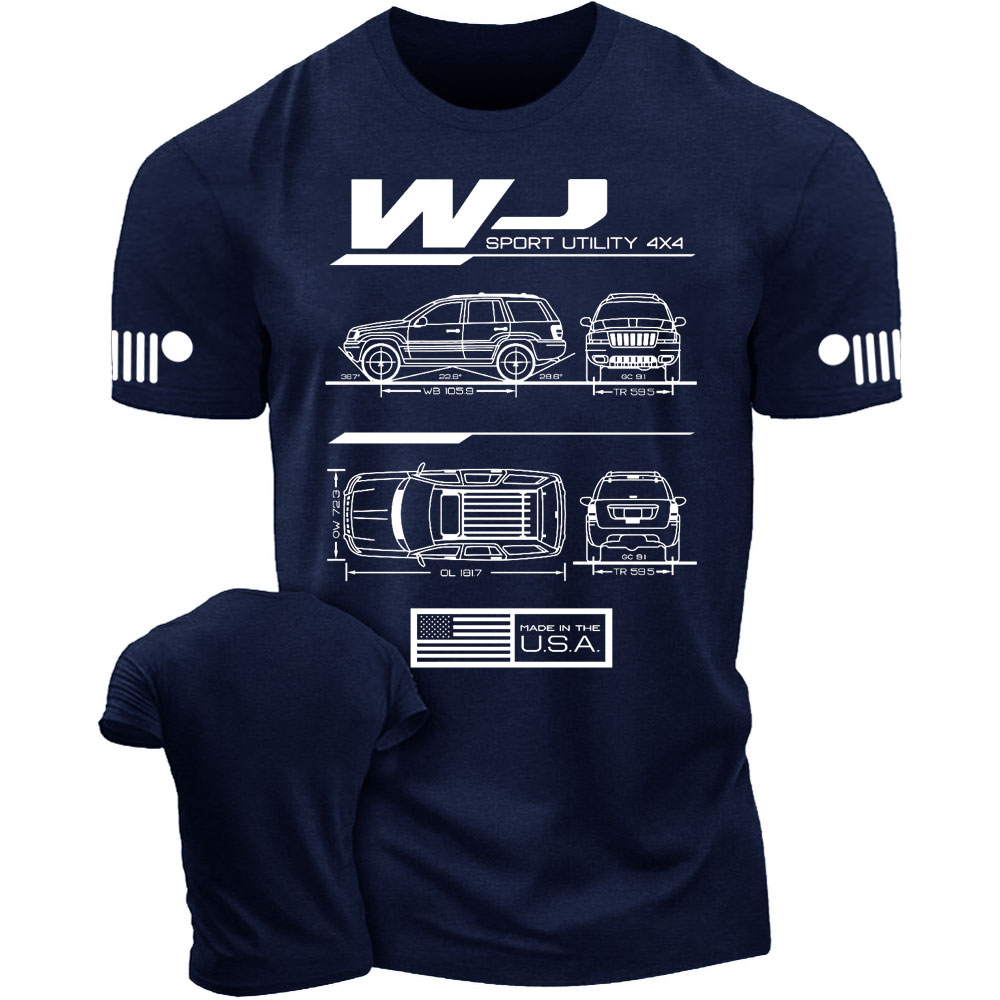 WJ Grand Cherokee Blueprint Jp T-Shirt