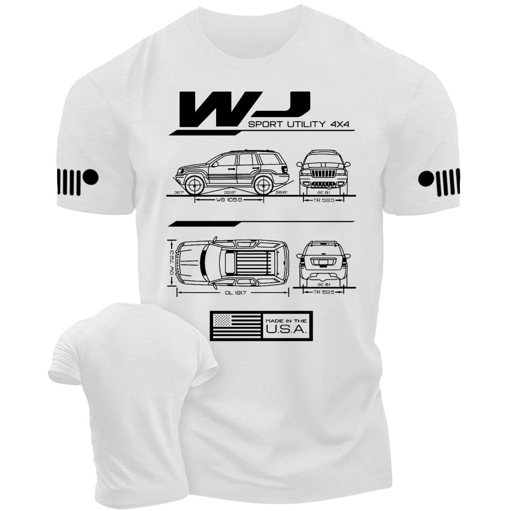 WJ Grand Cherokee Blueprint Jp T-Shirt