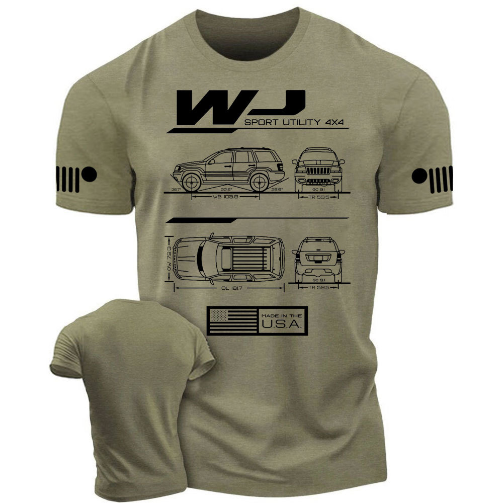 WJ Grand Cherokee Blueprint Jp T-Shirt