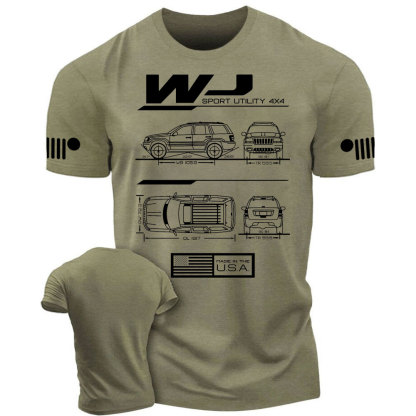 WJ Grand Cherokee Blueprint Jp T-Shirt