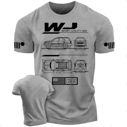 WJ Grand Cherokee Blueprint Jp T-Shirt