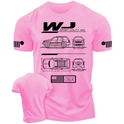 WJ Grand Cherokee Blueprint Jp T-Shirt