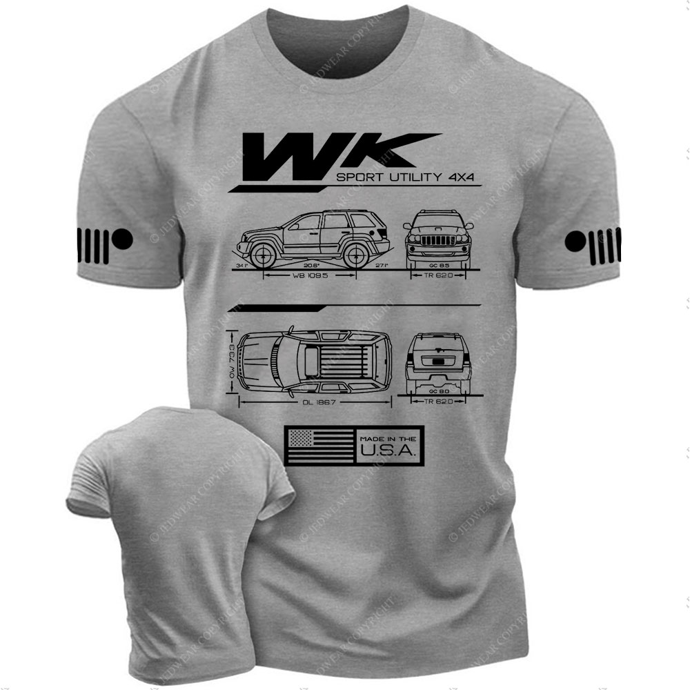 WK Grand Cherokee 2011-2022 Blueprint Jp T-Shirt