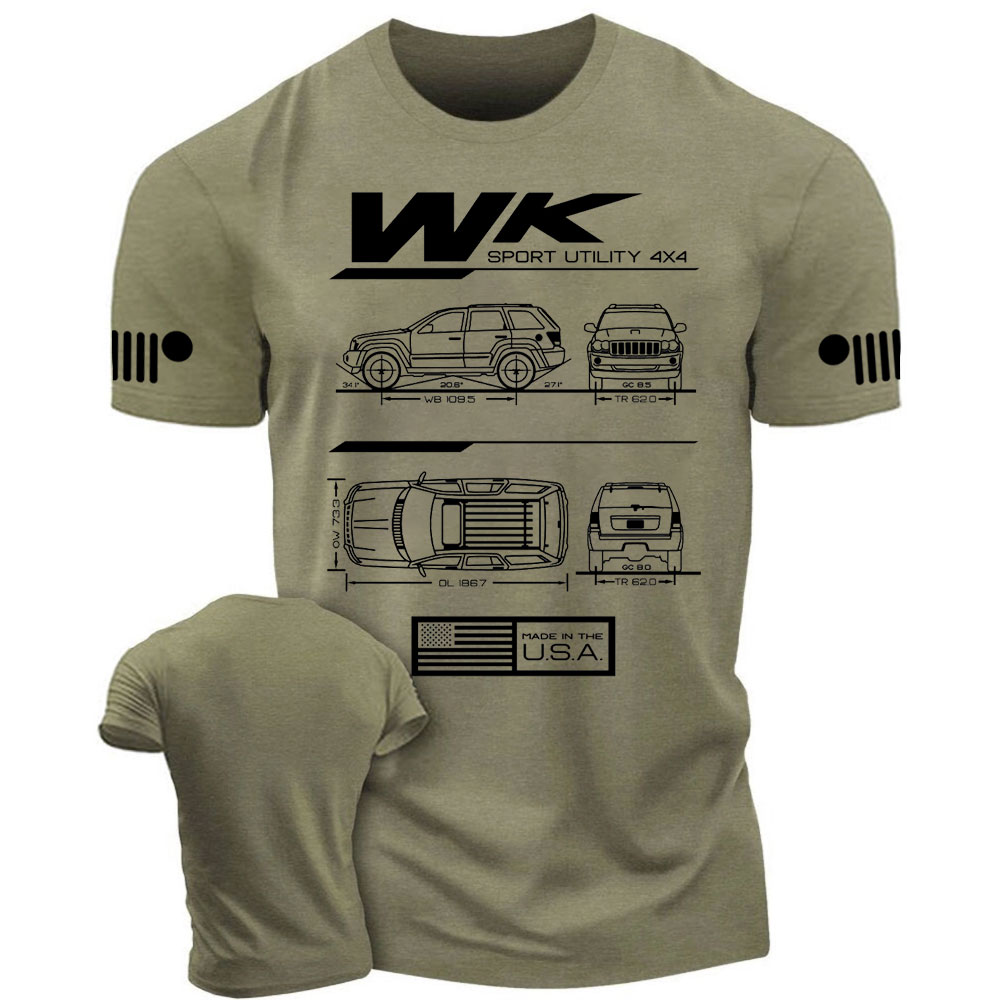 WK Grand Cherokee 2011-2022 Blueprint Jp T-Shirt