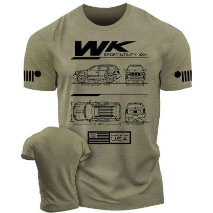WK Grand Cherokee 2011-2022 Blueprint Jp T-Shirt