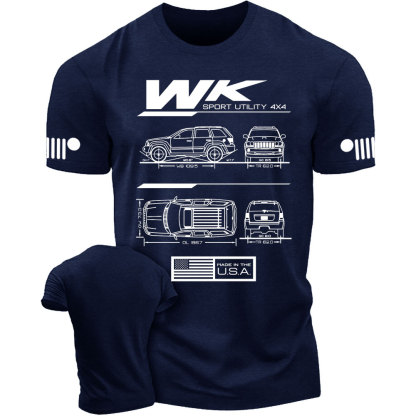 WK Grand Cherokee 2011-2022 Blueprint Jp T-Shirt