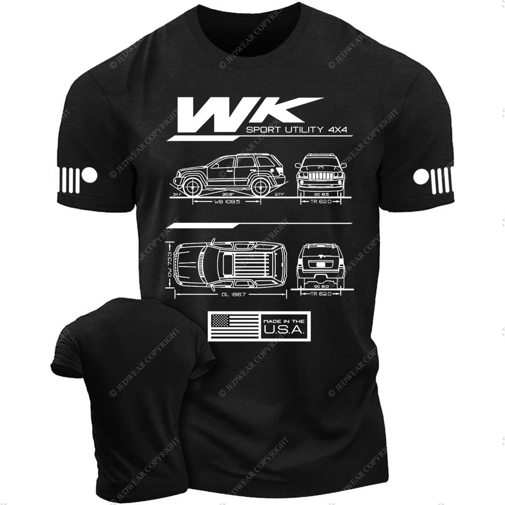 WK Grand Cherokee 2011-2022 Blueprint Jp T-Shirt