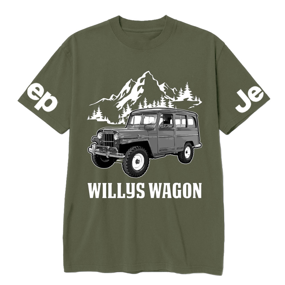 Willys Wagon Jp Car Name T-Shirt