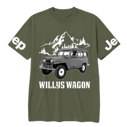 Willys Wagon Jp Car Name T-Shirt
