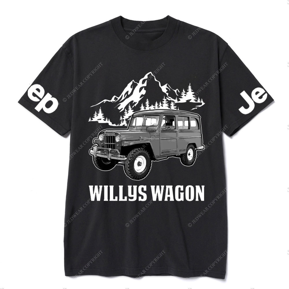 Willys Wagon Jp Car Name T-Shirt
