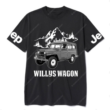 Willys Wagon Jp Car Name T-Shirt
