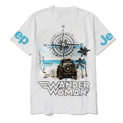 Wander Woman With Map Compass Jp T-Shirt