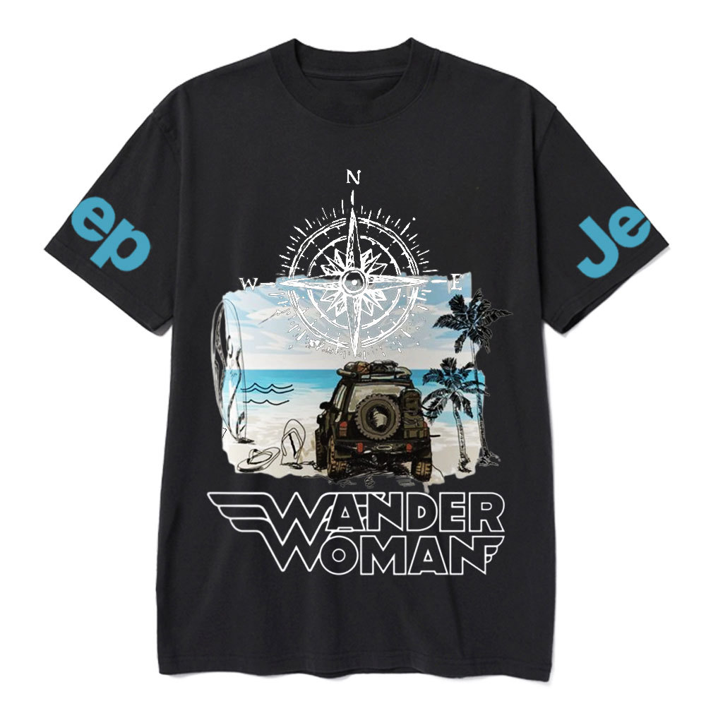 Wander Woman With Map Compass Jp T-Shirt