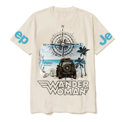 Wander Woman With Map Compass Jp T-Shirt