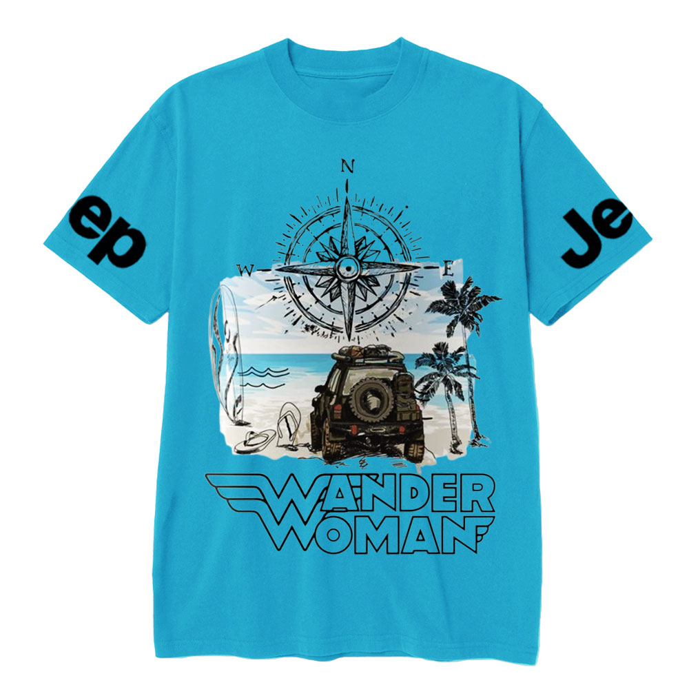 Wander Woman With Map Compass Jp T-Shirt