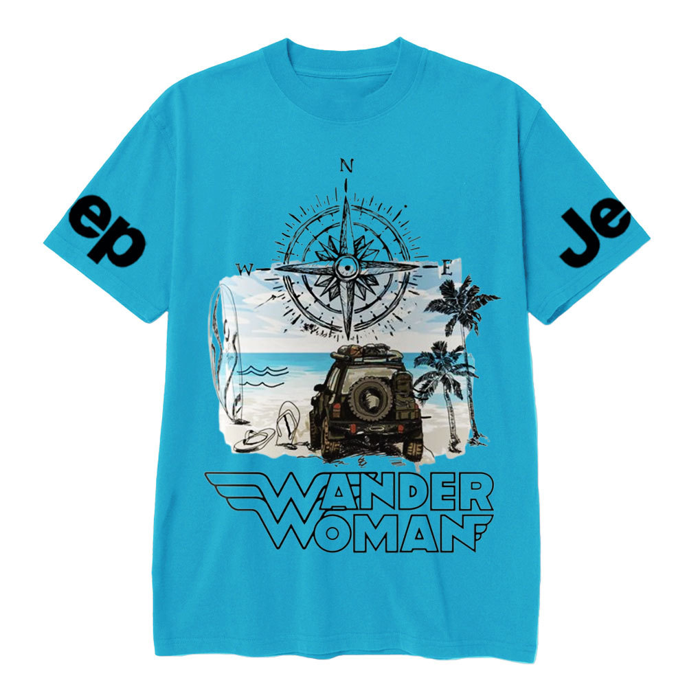 Wander Woman With Map Compass Jp T-Shirt