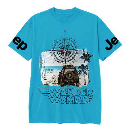 Wander Woman With Map Compass Jp T-Shirt