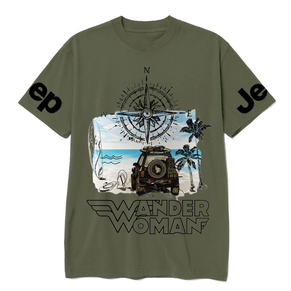 Wander Woman With Map Compass Jp T-Shirt