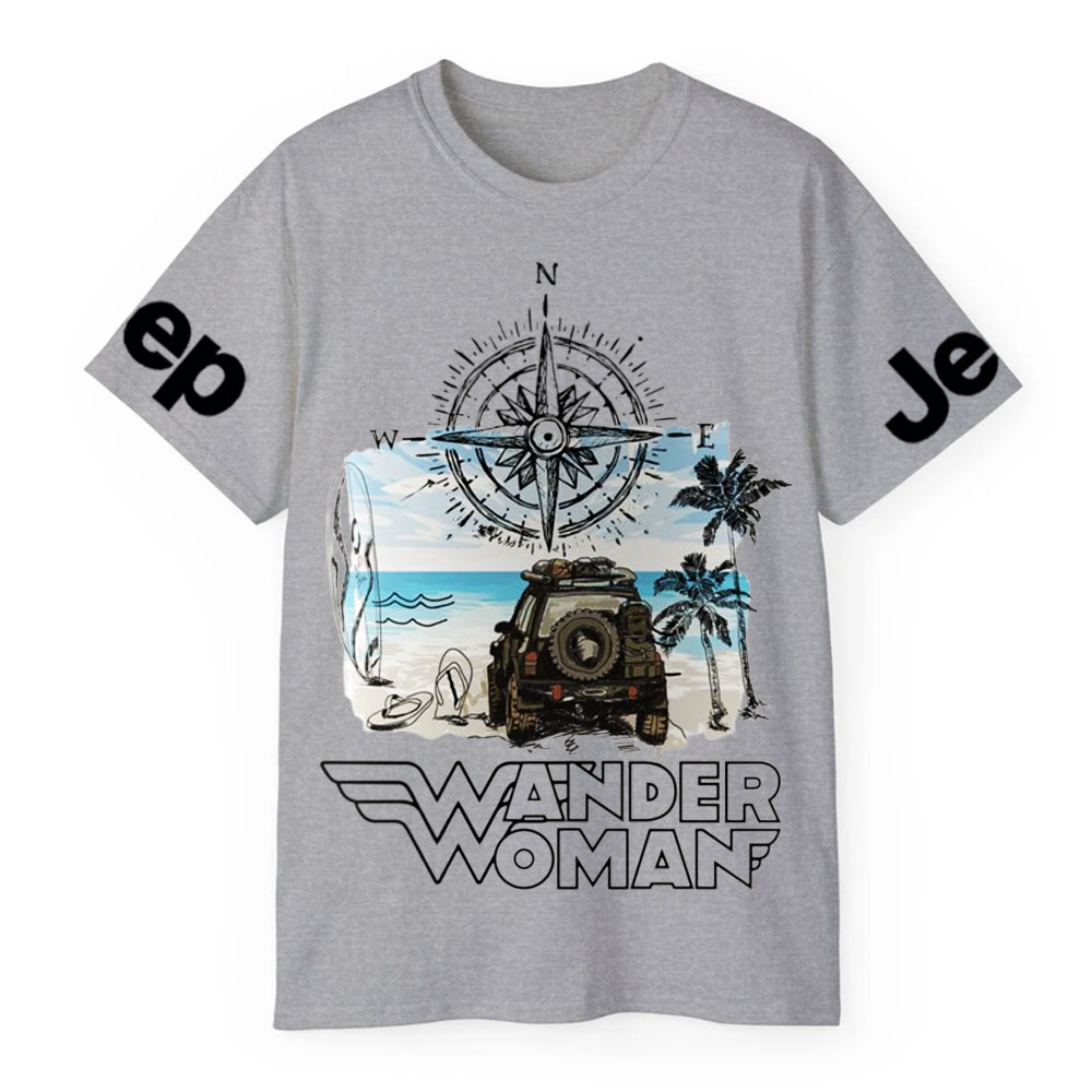 Wander Woman With Map Compass Jp T-Shirt