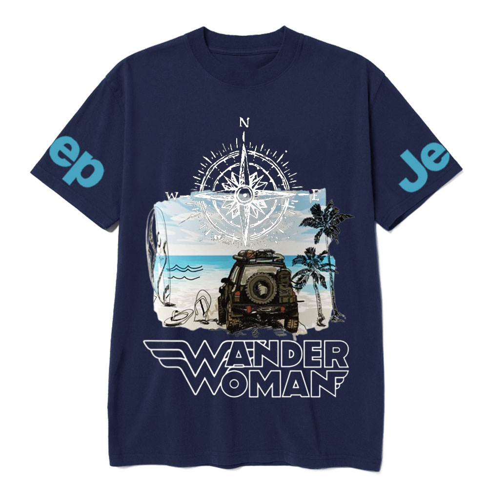 Wander Woman With Map Compass Jp T-Shirt