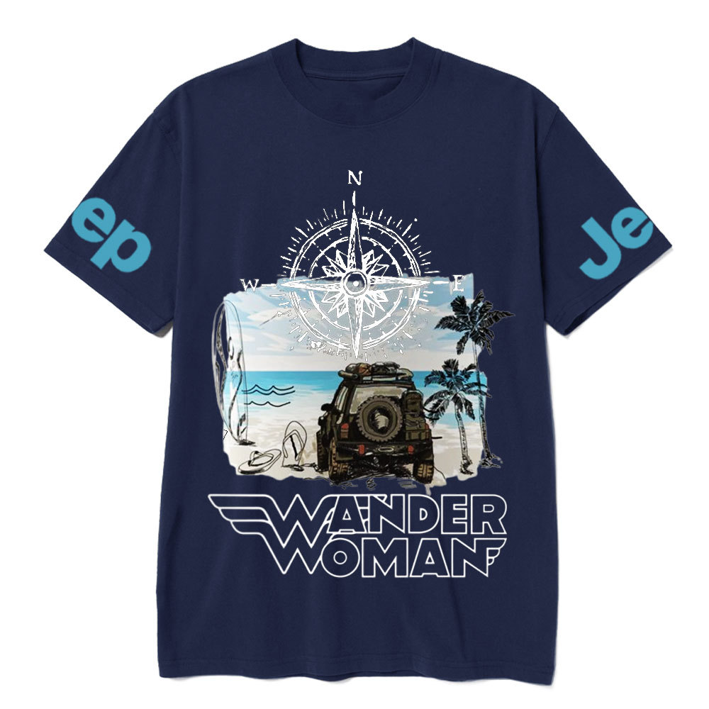 Wander Woman With Map Compass Jp T-Shirt