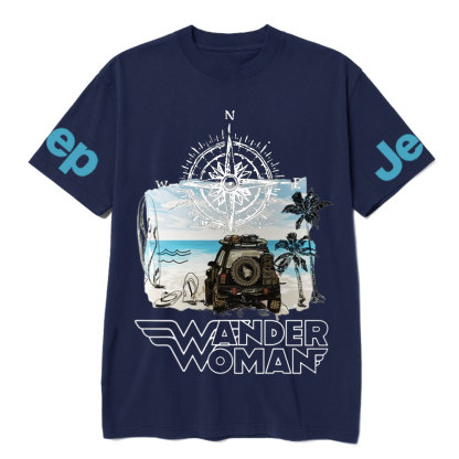 Wander Woman With Map Compass Jp T-Shirt