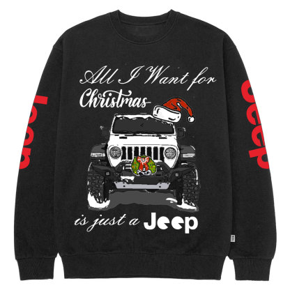 All I Want for Christmas is Just a Jp Funny Crew Neck Sweatshirt