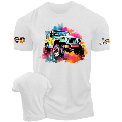 Water Colorful Jp Car - Jp T-Shirt