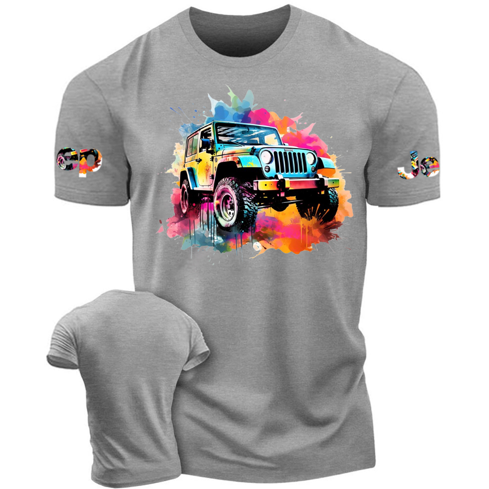 Water Colorful Jp Car - Jp T-Shirt