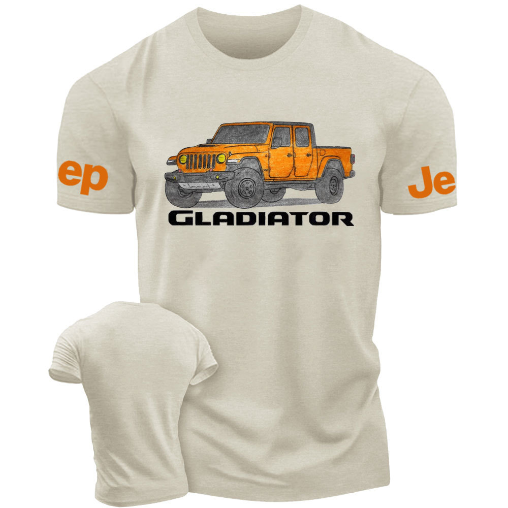 Jp Gladiator Orange Crayon Drawing T-shirt