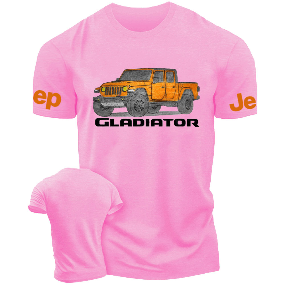 Jp Gladiator Orange Crayon Drawing T-shirt