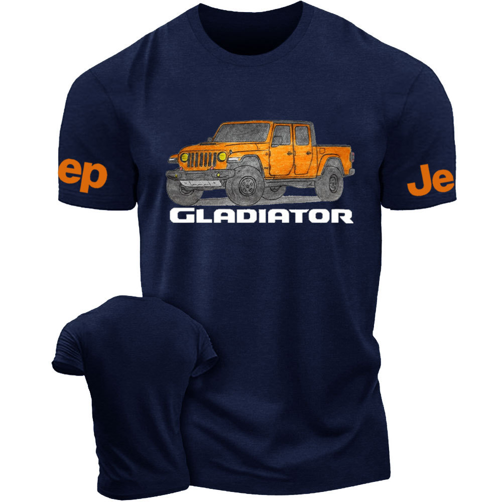 Jp Gladiator Orange Crayon Drawing T-shirt