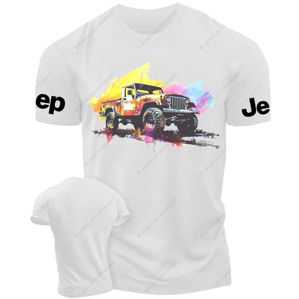 Jp Gladiator Watercolor Abstract Vehicle Jp Lover T-Shirt