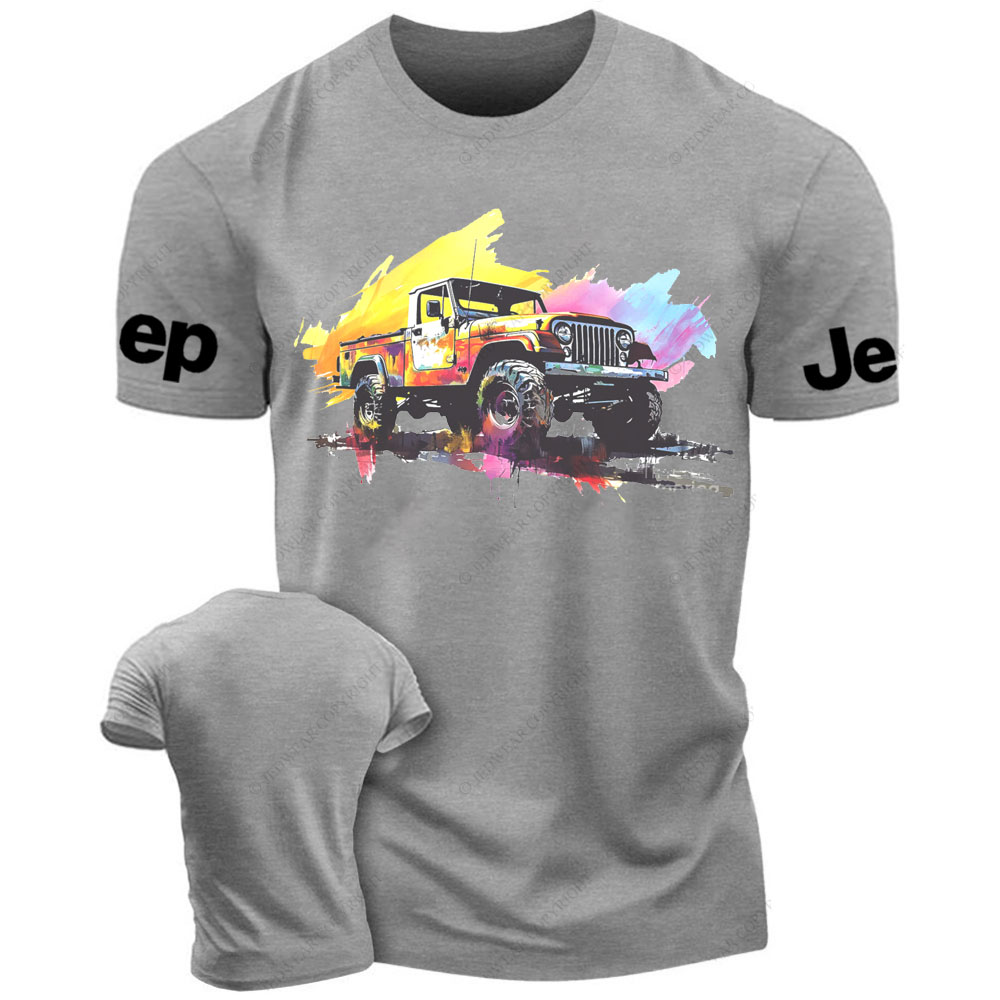 Jp Gladiator Watercolor Abstract Vehicle Jp Lover T-Shirt