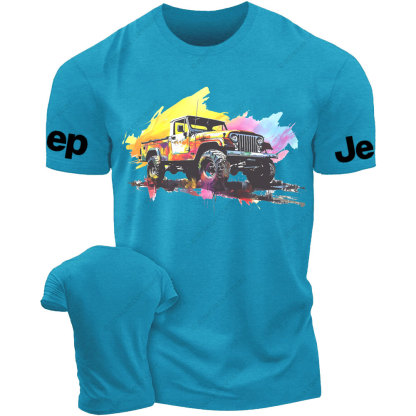Jp Gladiator Watercolor Abstract Vehicle Jp Lover T-Shirt
