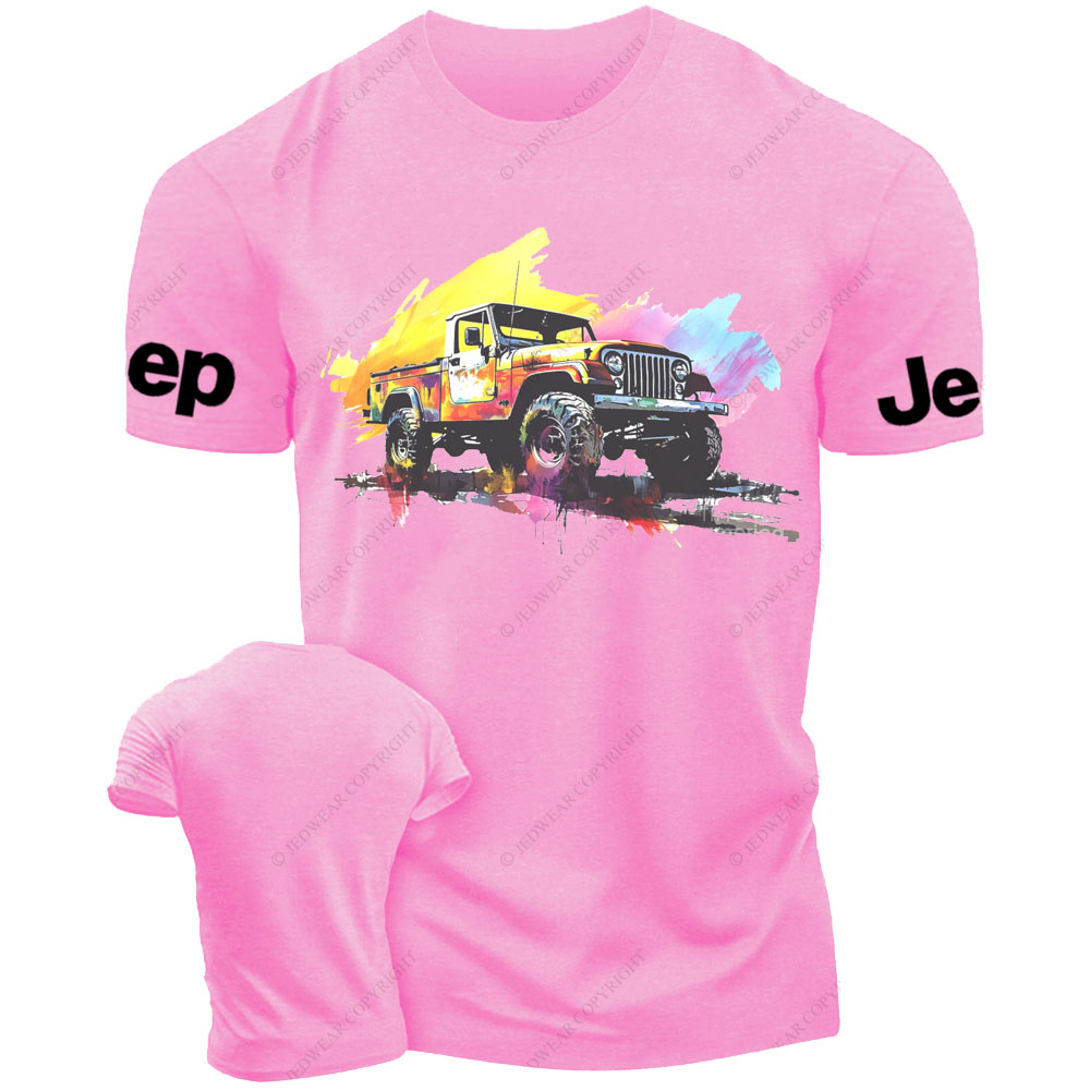 Jp Gladiator Watercolor Abstract Vehicle Jp Lover T-Shirt