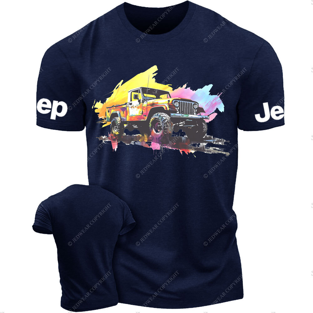 Jp Gladiator Watercolor Abstract Vehicle Jp Lover T-Shirt