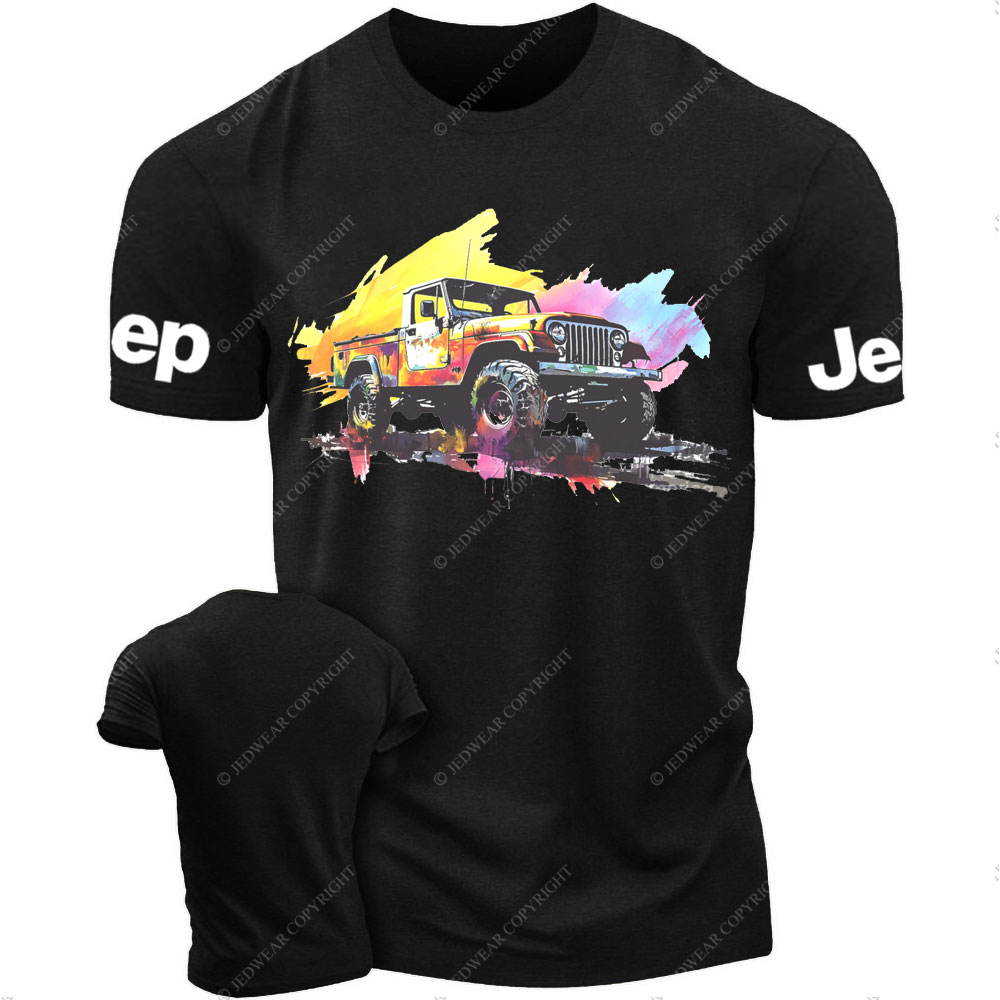 Jp Gladiator Watercolor Abstract Vehicle Jp Lover T-Shirt
