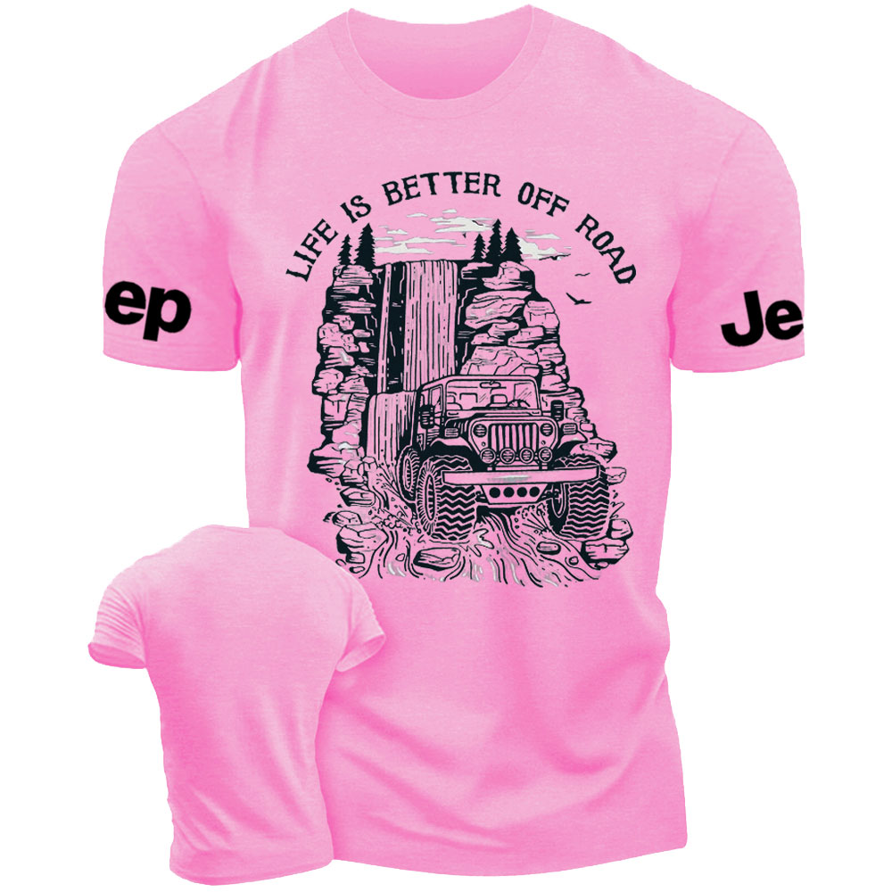 Jp Waterfall Life is Better Off Road  T-Shirt