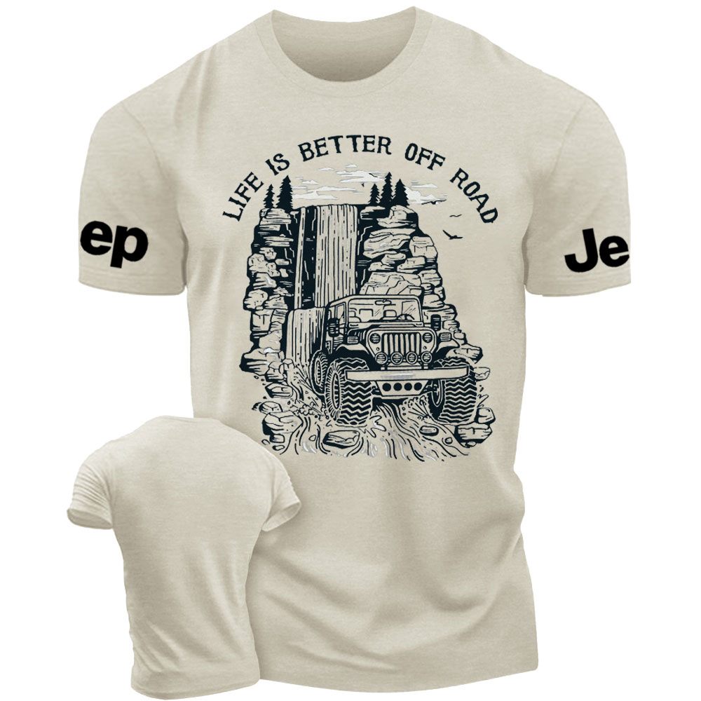 Jp Waterfall Life is Better Off Road  T-Shirt