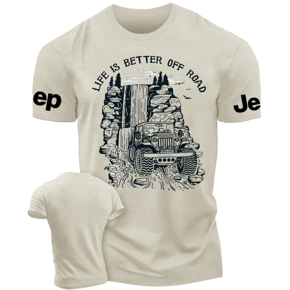 Jp Waterfall Life is Better Off Road  T-Shirt