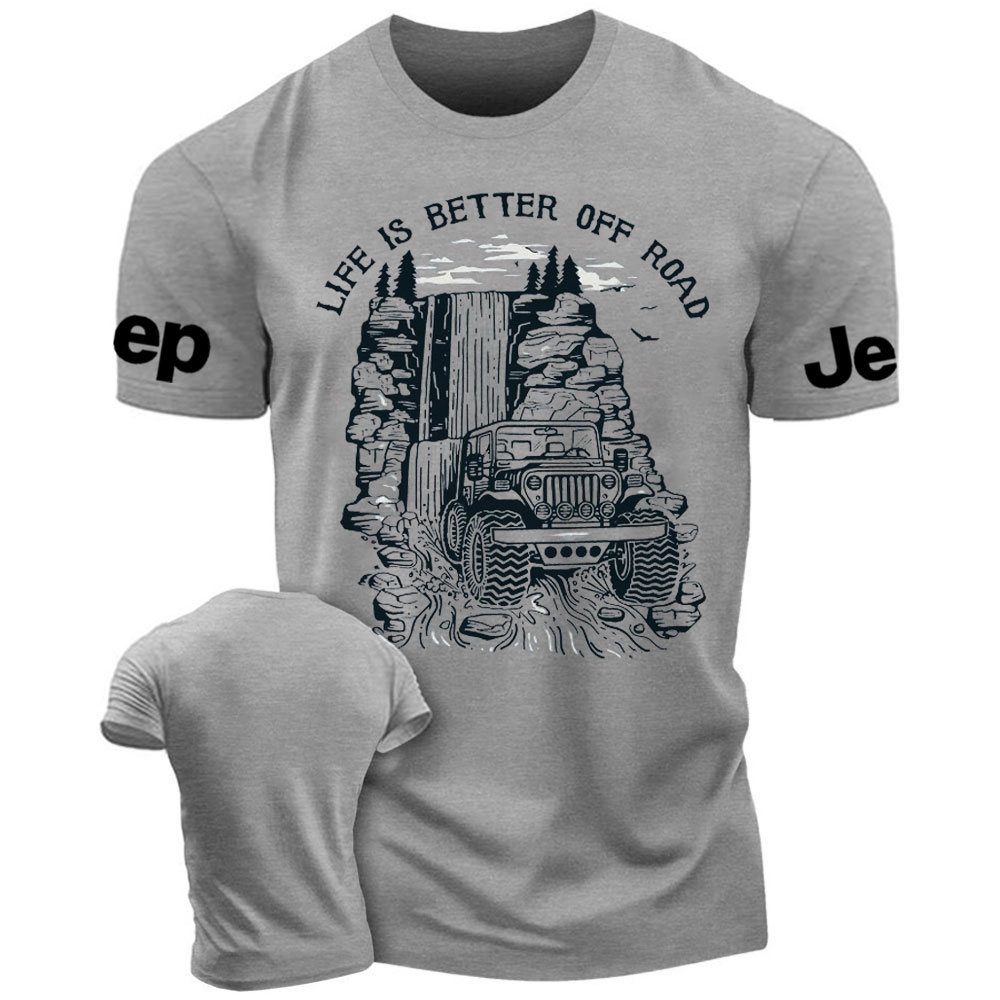Jp Waterfall Life is Better Off Road  T-Shirt