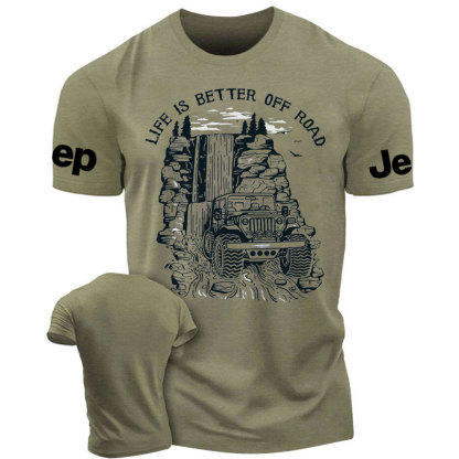 Jp Waterfall Life is Better Off Road  T-Shirt