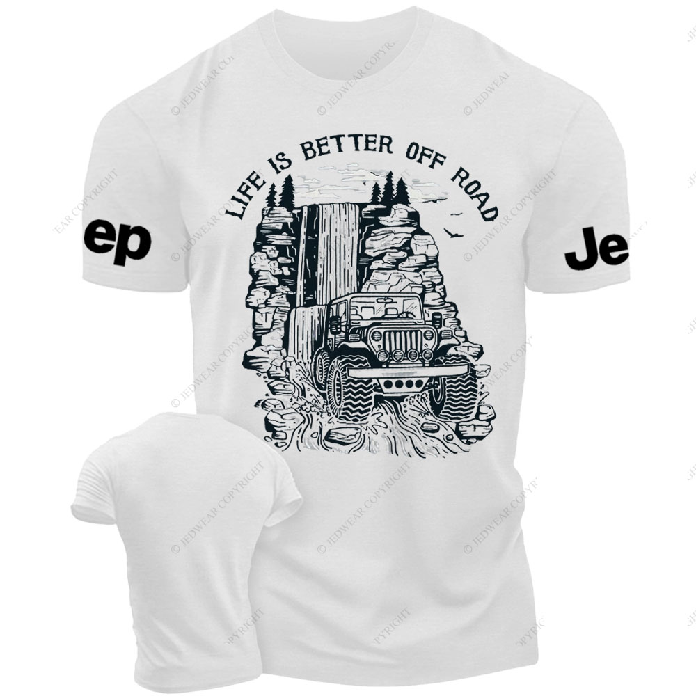 Jp Waterfall Life is Better Off Road  T-Shirt