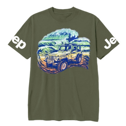 Off Road Graphic Surf Beach 4x4 Wave Jp Lover T-Shirt