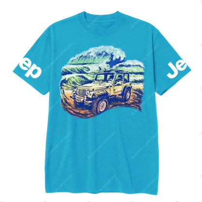 Off Road Graphic Surf Beach 4x4 Wave Jp Lover T-Shirt