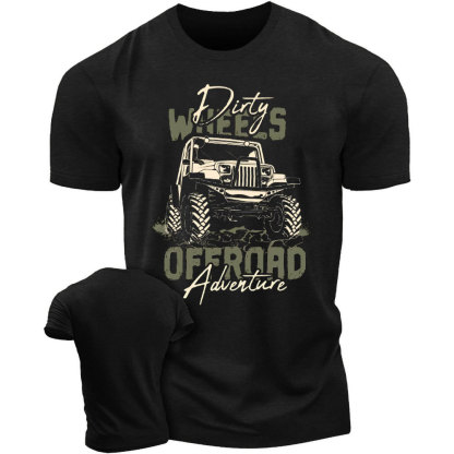 Dirty Wheels Offroad Adventure Men's Tshirt